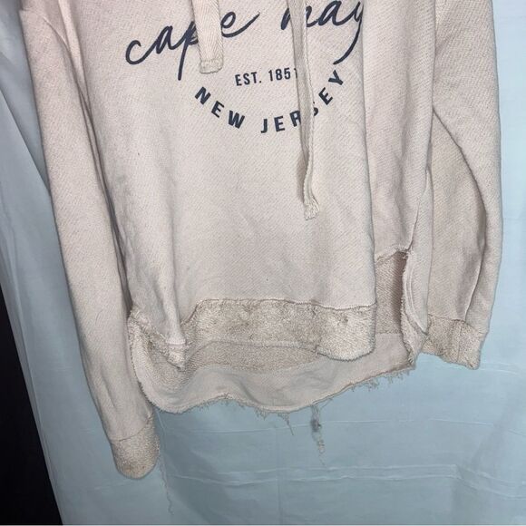 Cape May Cream Hooded Sweatshirt Womens Small - Picture 3 of 6